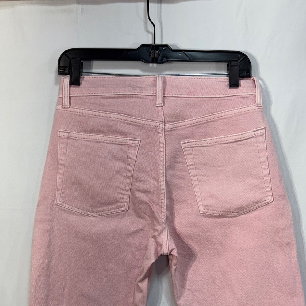 🥥 GAP Pink cheeky, straight button, butterfly raw hem Jeans - Picture 6 of 9